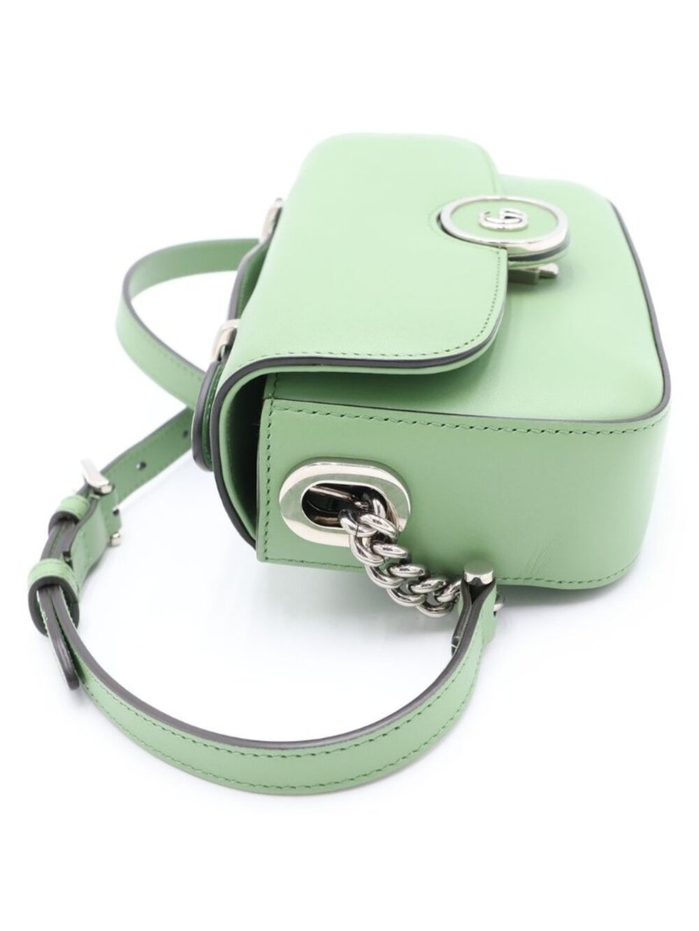 Gucci Petit GG Leather 2-Way Shoulder Bag Green - Picture 3 of 8
